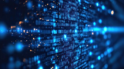 Dynamic Binary Code Flow in a Futuristic Digital Landscape