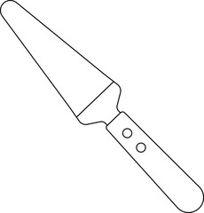 Pie Server Outline Icon Illustration on White Background