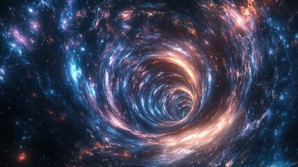 Dynamic Galactic Wormhole with Radiant Stars and Nebulous Hues