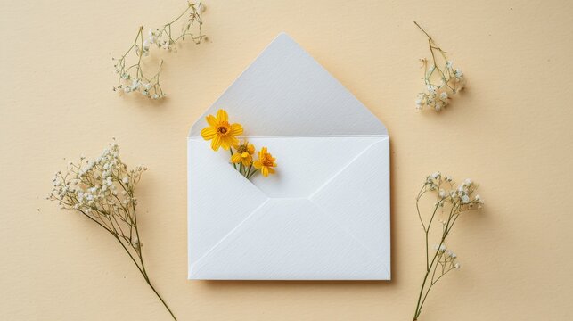 Extend heartfelt greetings for the spring holidays using a visually appealing overhead composition