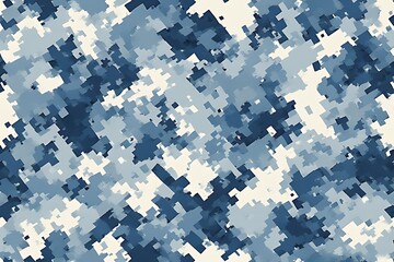 ia generated. Digital camouflage pattern in green and beige tones, ideal for military backgrounds, tactical designs, and outdoor-themed projects.
