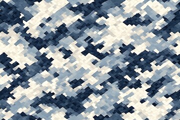 ia generated. Digital camouflage pattern in green and beige tones, ideal for military backgrounds, tactical designs, and outdoor-themed projects.
