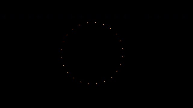 black screen ellipse blast animation video 4K