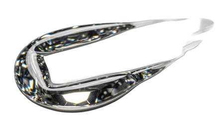 Diamond shine glossy smear reflective clarity on clean white