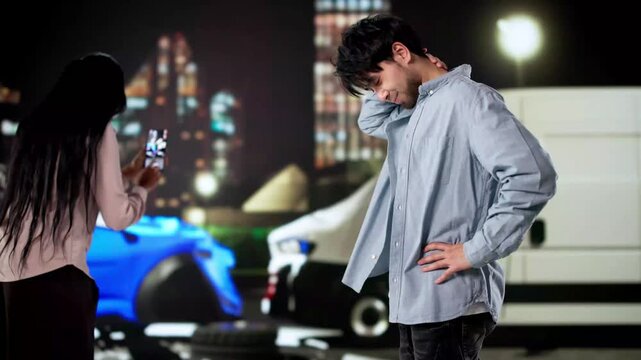 Whiplash: Man Suffering Neck Pain After Car Accident
