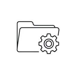 Folder Icon Vector Illustration	
