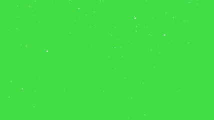 Snow falling green screen, snowfall particle animation 4k, snowing overlay chroma key green screen alpha channel background, snow winter holiday green screen background, flurry start falling seamless - Powered by Adobe