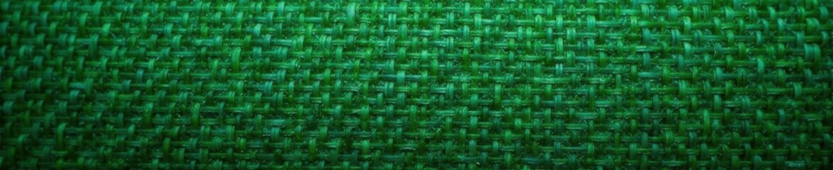 Deep green burlap with visible weave, mottled texture , vintage texture, handmade