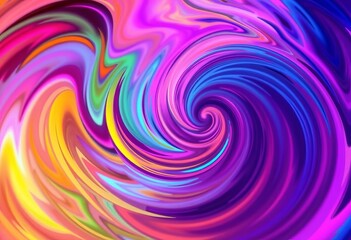 Swirling vibrant hues, dynamic shapes, blurred edges, colorful, colors