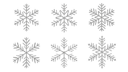 Beautifully Detailed Snowflake Icons for Winter Designs and Decorations