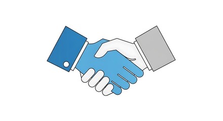Closing the deal with a confident handshake, showcasing trust and partnership for your professional business needs. Perfect for presentations and websites.