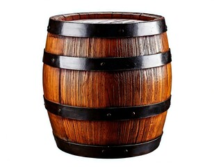 Fototapeta premium Separated Antique Wooden Barrel