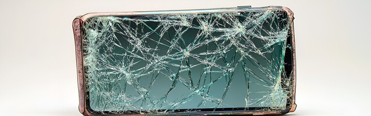 Shattered phone screen digital demise