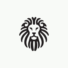 Minimalist Lion Logo