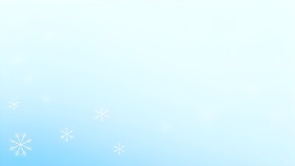 Fototapeta premium 블루 컬러의 눈송이 화이트 일러스트 Blue snowflake white illustration