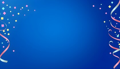 청색배경의축하파티웹사이트디자인