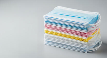 Pile of colorful sponges for business office organization
