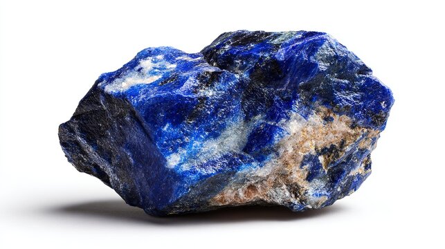 Stunning lapis lazuli specimen with vibrant blue hues and natural texture, perfect for geology enthusiasts or gemstone collections