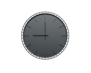 Modern Dark Gray Wall Clock 09 00 Nine O'Clock 9 00 Minimalist For Modern Interiors 3D Illustration