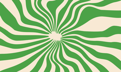 Green swirl abstract background for posters, covers and modern design layouts. Artistic wavy pattern with dynamic spiral effect
