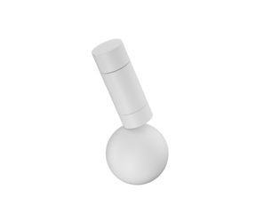 White blank deodorant stick balancing on a sphere for product mockups 3d illustration
