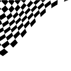 Naklejka premium Racing Flag Corner