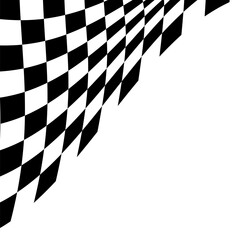 Obraz premium Racing Flag Corner