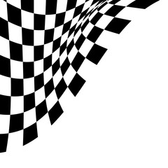 Naklejka premium Racing Flag Corner
