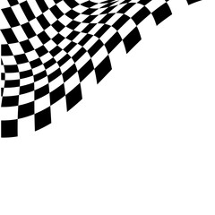 Naklejka premium Racing Flag Corner