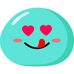 Cute Cartoon Mochi Character Illustration