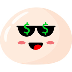 Cute Cartoon Mochi Character Illustration