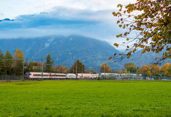 Obraz premium Beautiful autumn mountain scenery