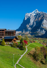 Beautiful village of Grindelwald, Switzerland