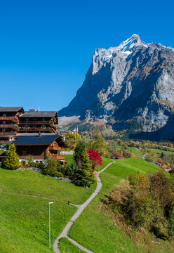 Beautiful village of Grindelwald, Switzerland