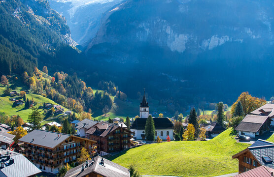 Beautiful village of Grindelwald, Switzerland