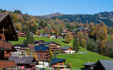 Beautiful village of Grindelwald, Switzerland