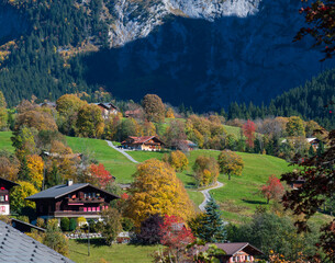 Beautiful village of Grindelwald, Switzerland