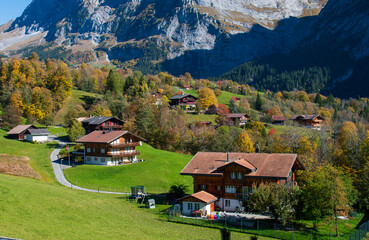 Beautiful village of Grindelwald, Switzerland