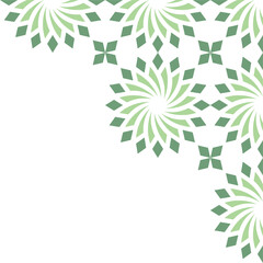 Geometric corner decoration in Islamic style