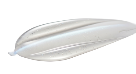 Ultra thin serum smear subtle highlight on white