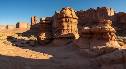 Bryce Canyon and Arches National Parks Utah with famous rock formations and vibrant colors