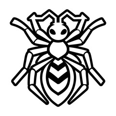 A solid style icon showing an insect logo