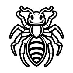 A solid style icon showing a pismire logo