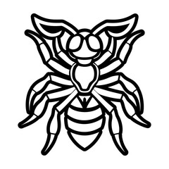 A solid style icon showing a pismire logo