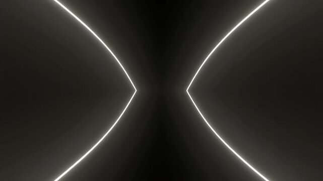 Two Dim Parallel Lines Moving Apart and Back Together in Slow Symmetrical Motion, Minimalist Abstract Animation