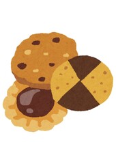 Assorted Chocolate Cookies Set – Cute Vector Illustration
