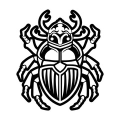 Glyph style icon showing an insect mascot