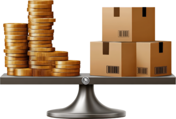 Balance between money and packages in business context