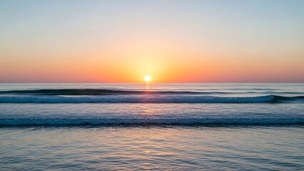 Serene Ocean Sunset - A Symphony of Colors and Tranquility.