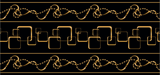 chain pattern geometric fabric design	